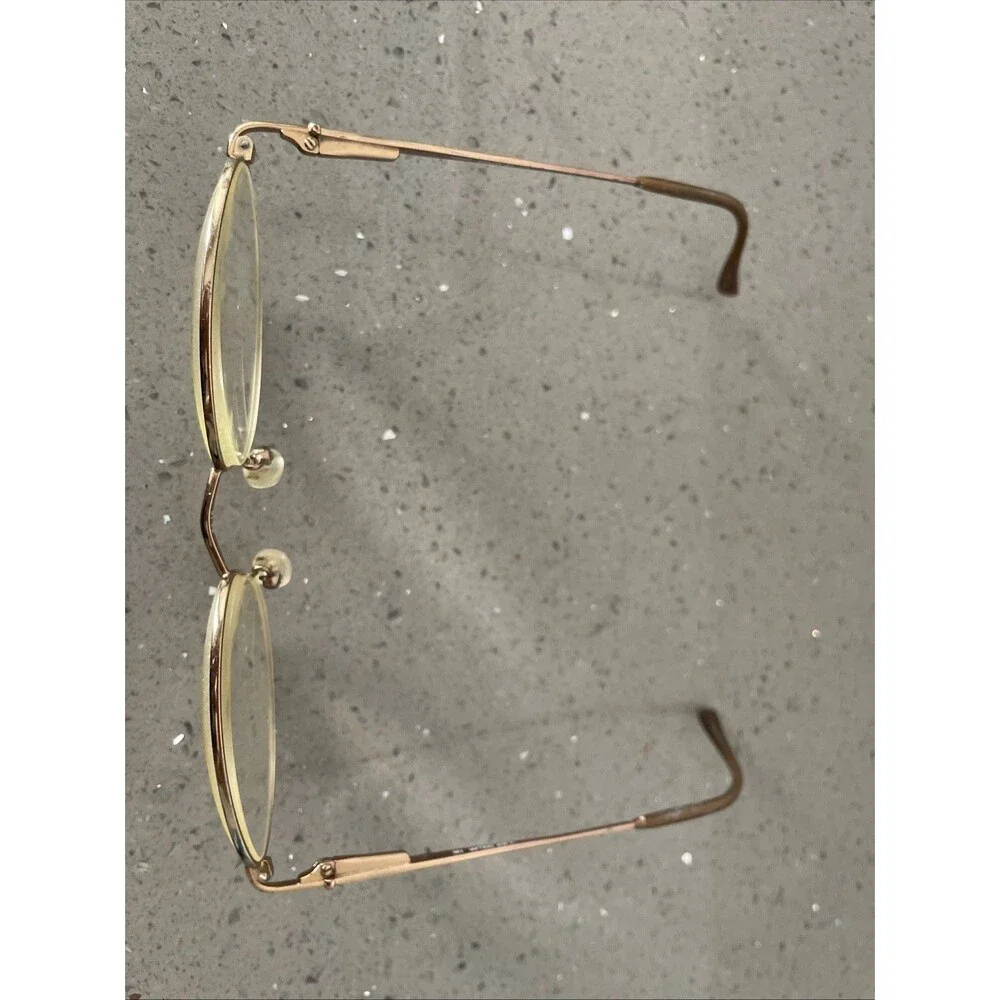 Silver Dollar Eyeglasses Nicky Col #1 Frames Only Gold 53-18-135 Bronze round